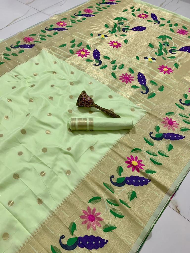 Radha Rani Brocade Paithani - Image 5
