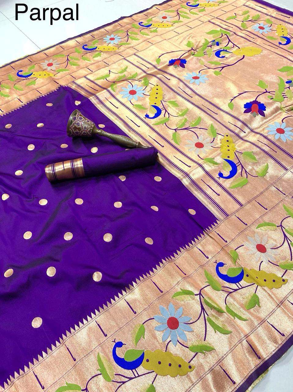 Radha Rani Brocade Paithani - Image 6
