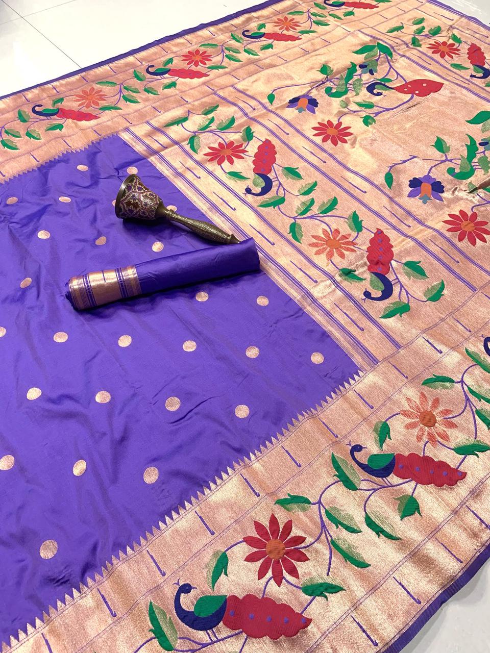 Radha Rani Brocade Paithani - Image 7