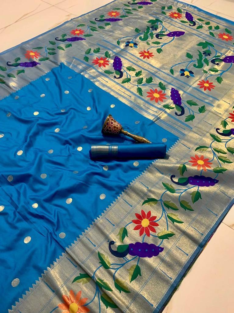 Radha Rani Brocade Paithani - Image 8