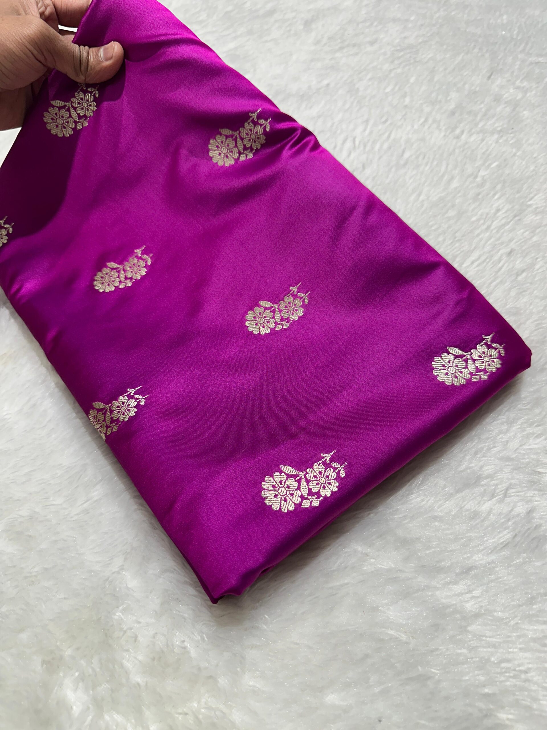 Banaras Mashru Katan Silk Saree SET 2 - Image 13