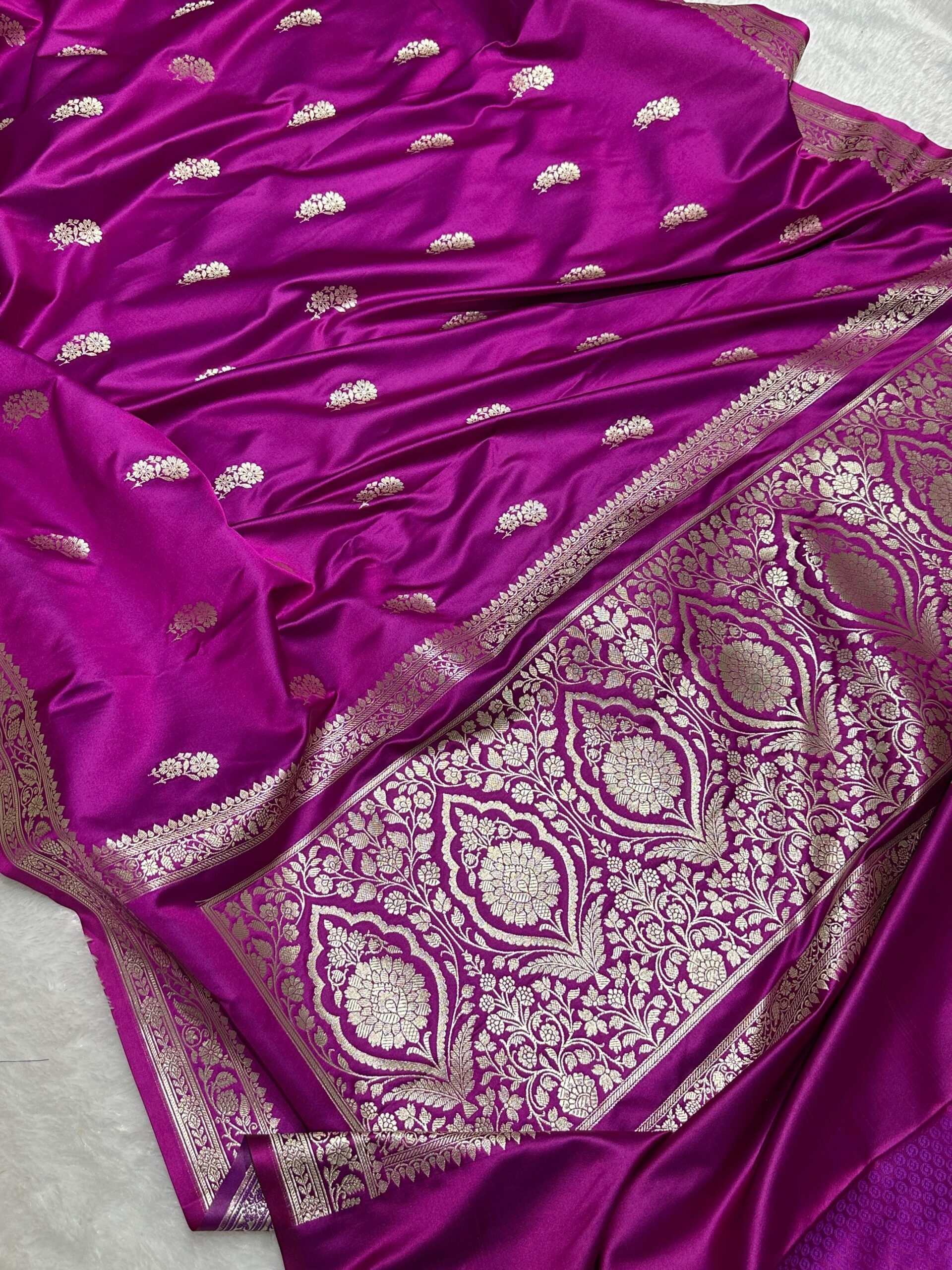 Banaras Mashru Katan Silk Saree SET 2 - Image 14