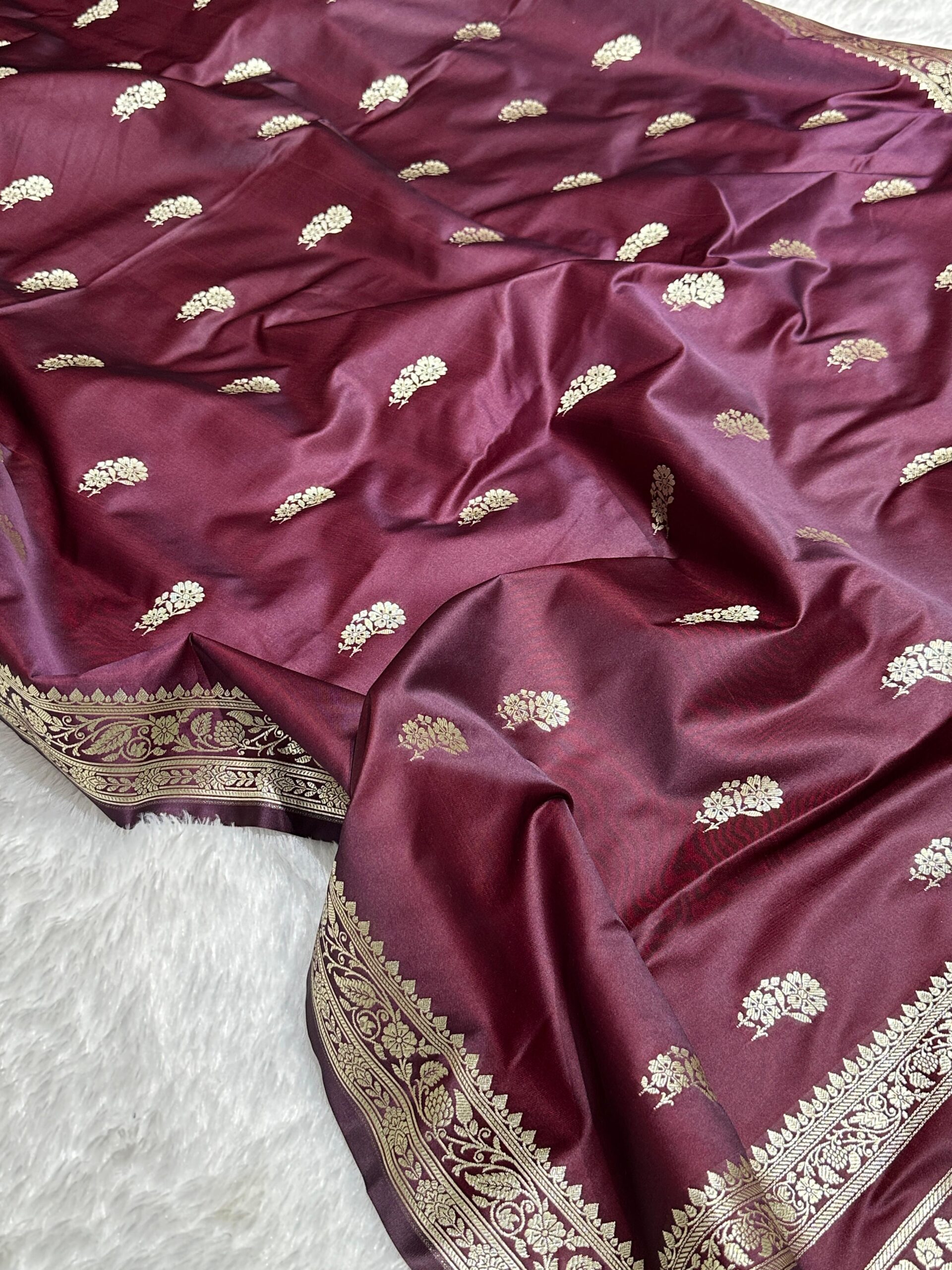 Banaras Mashru Katan Silk Saree SET 2 - Image 15