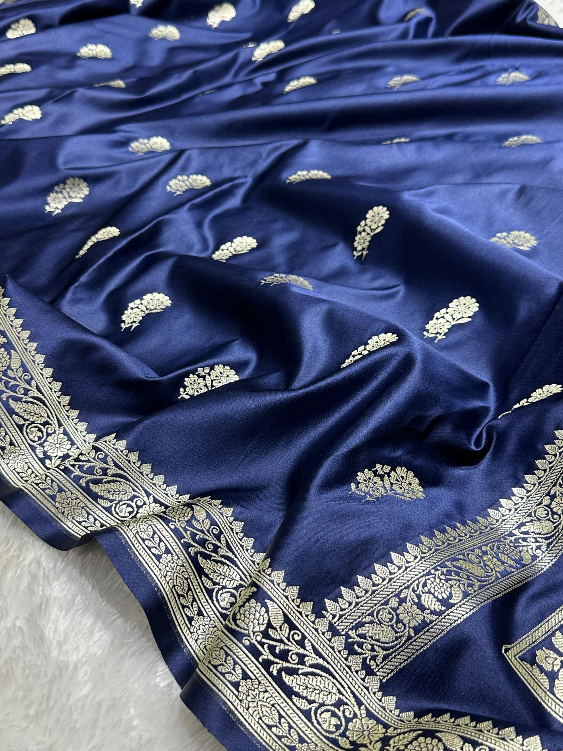 Banaras Mashru Katan Silk Saree SET 2 - Image 3