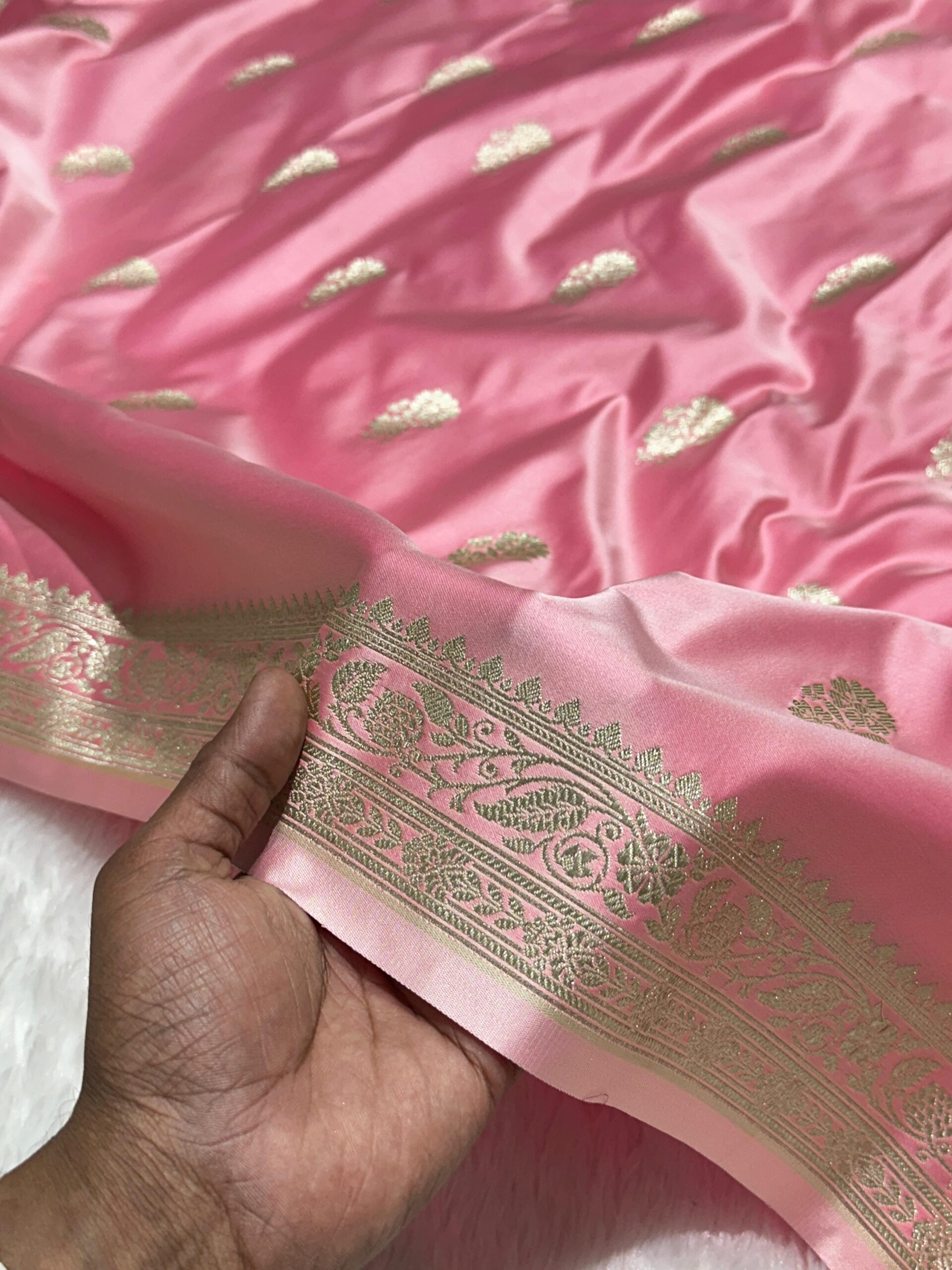 Banaras Mashru Katan Silk Saree SET 2 - Image 8