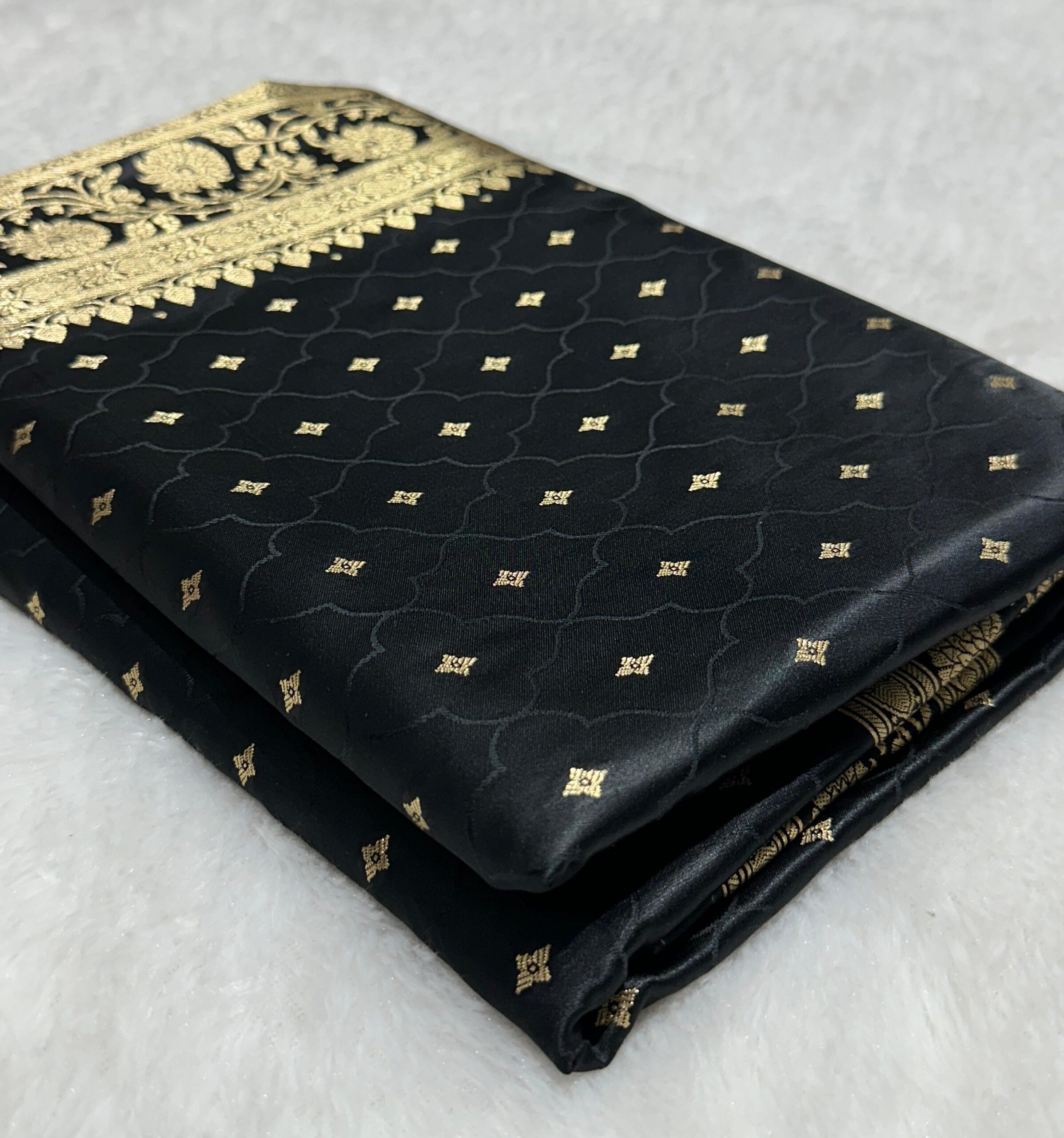 Banaras Mashru Katan Silk Saree SET 3 - Image 4