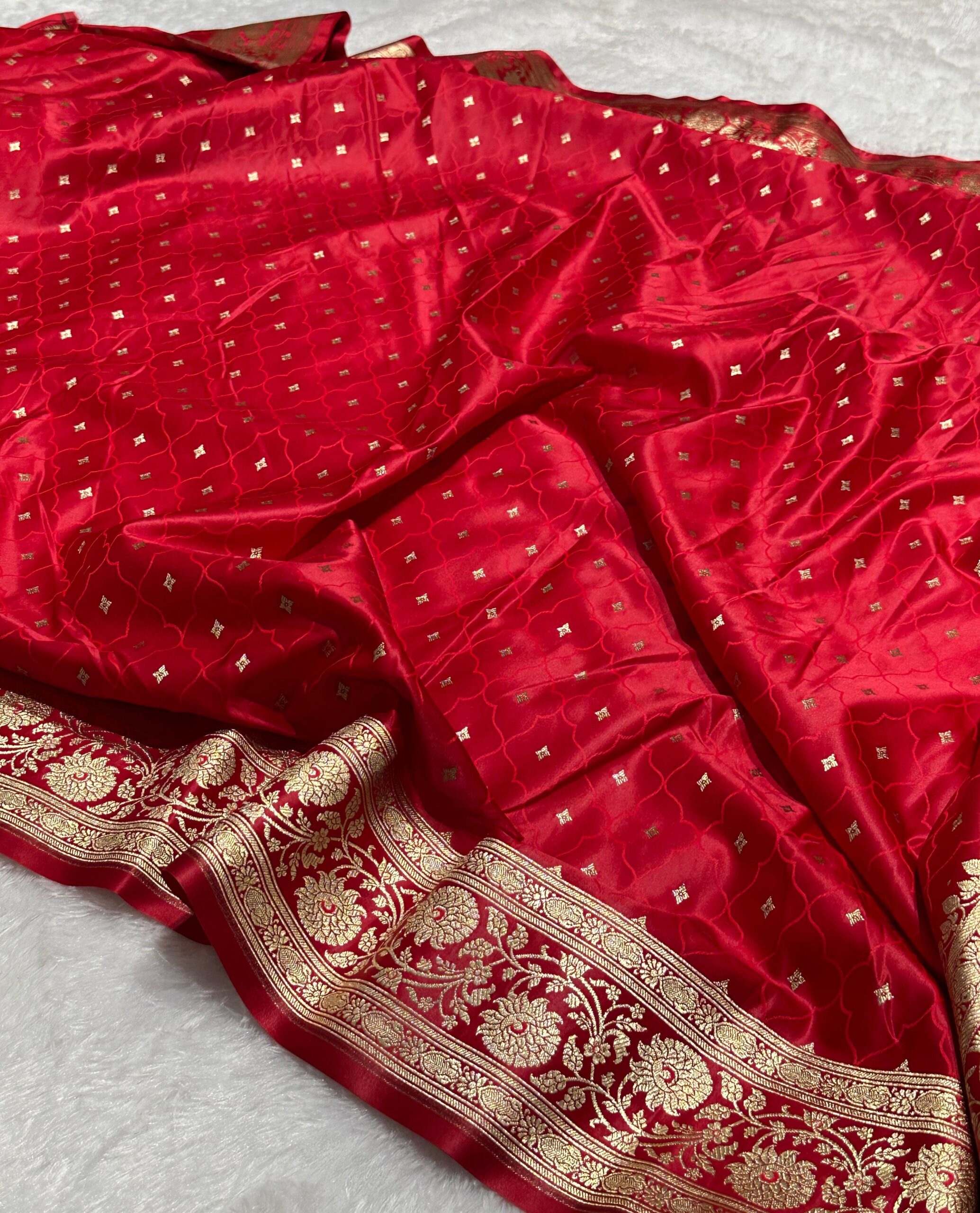 Banaras Mashru Katan Silk Saree SET 3 - Image 3