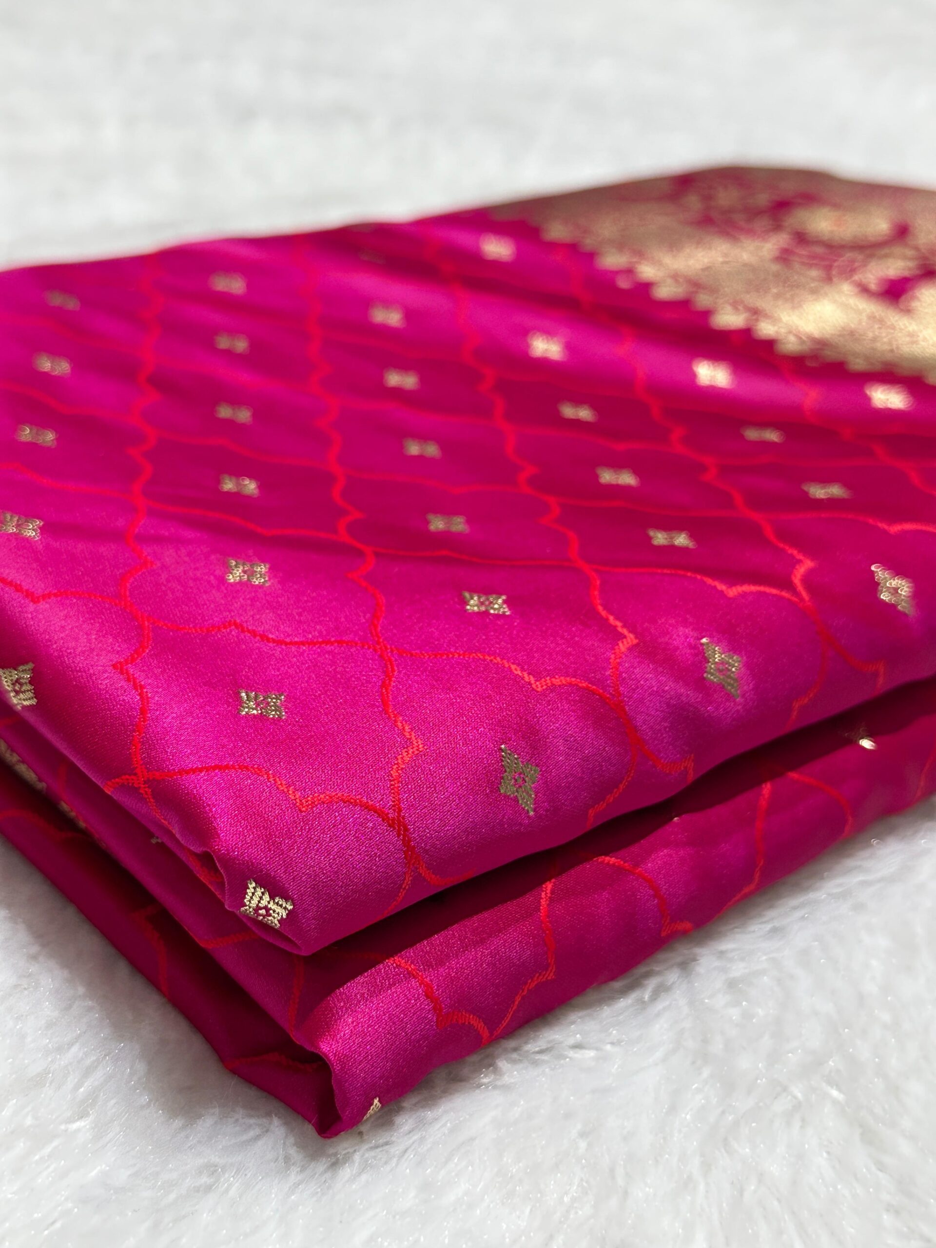 Banaras Mashru Katan Silk Saree SET 3 - Image 10