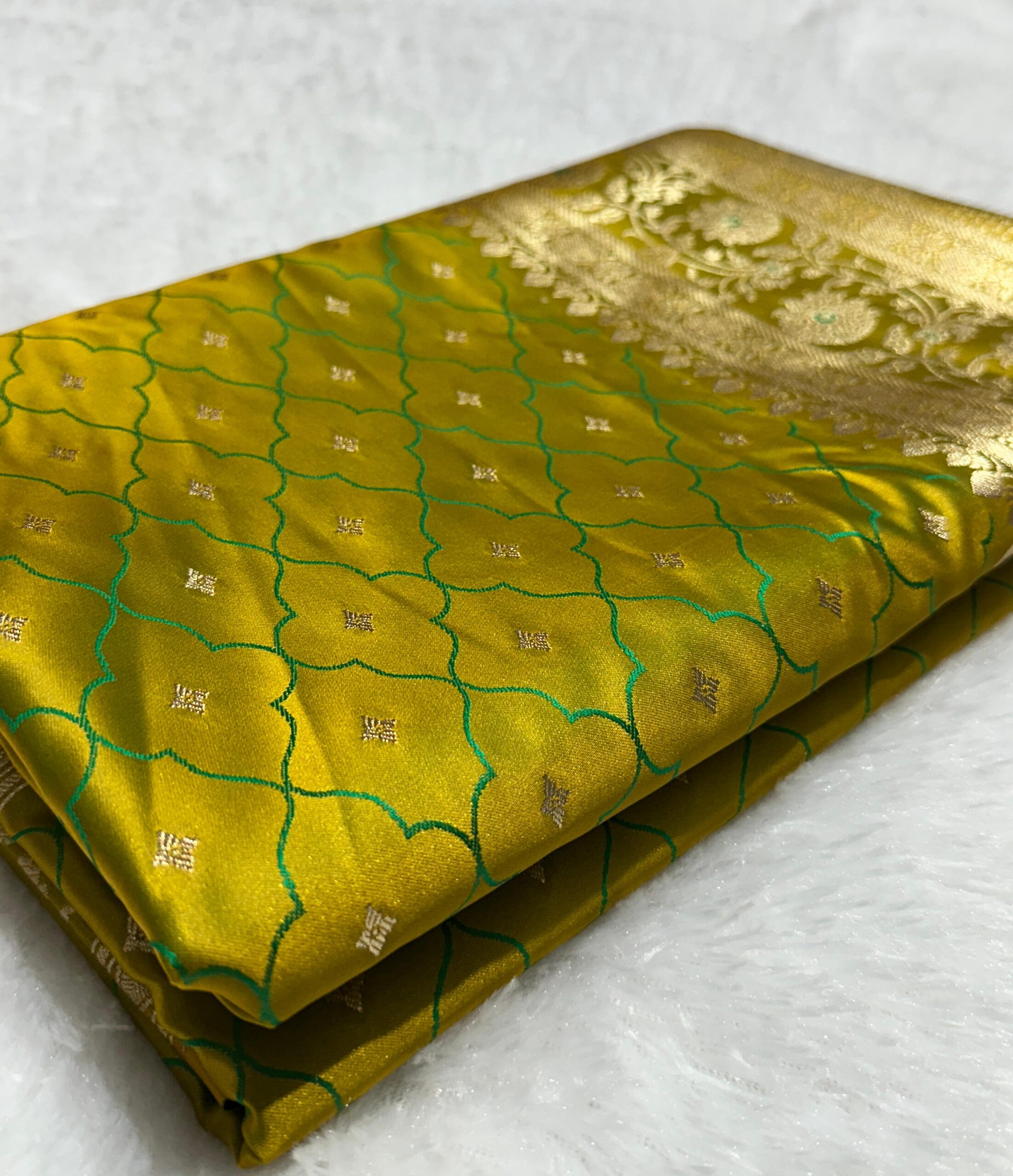 Banaras Mashru Katan Silk Saree SET 3 - Image 8