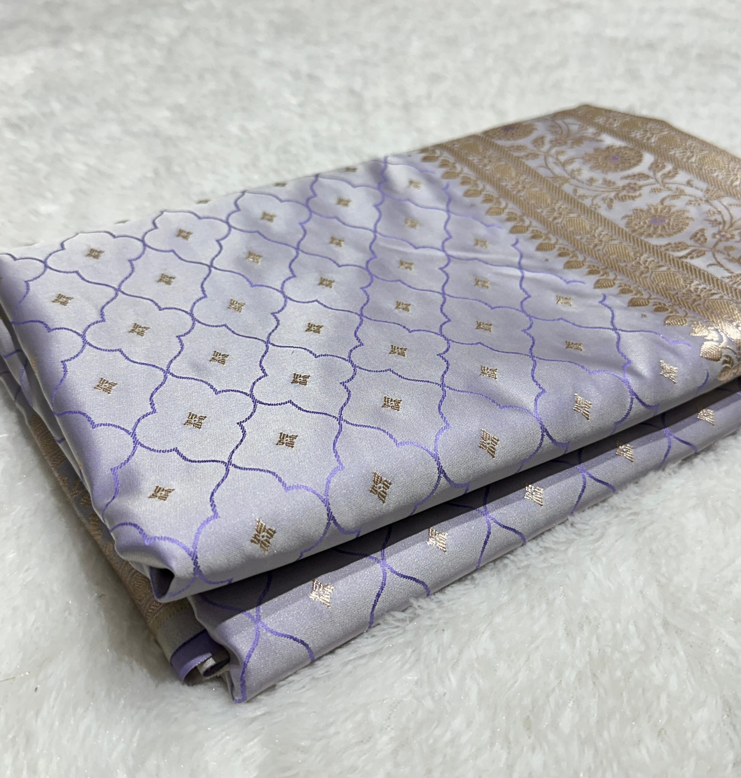 Banaras Mashru Katan Silk Saree SET 3 - Image 6