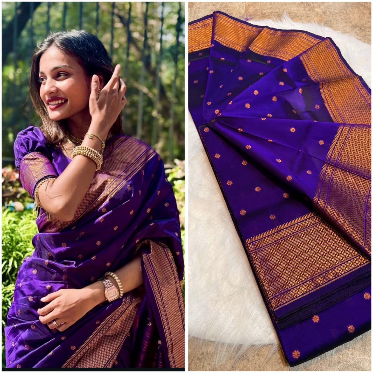 Astha kalanjali Paithani - Image 7