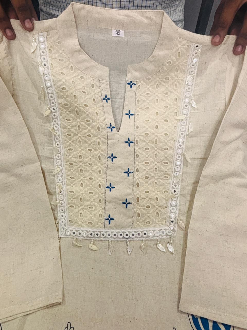 Cotton Slub Kurta & Palazzo Co‑ord Set - Image 6