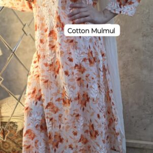 Premium Mul Mul Cotton Chikankari Kurti with Plazo Set