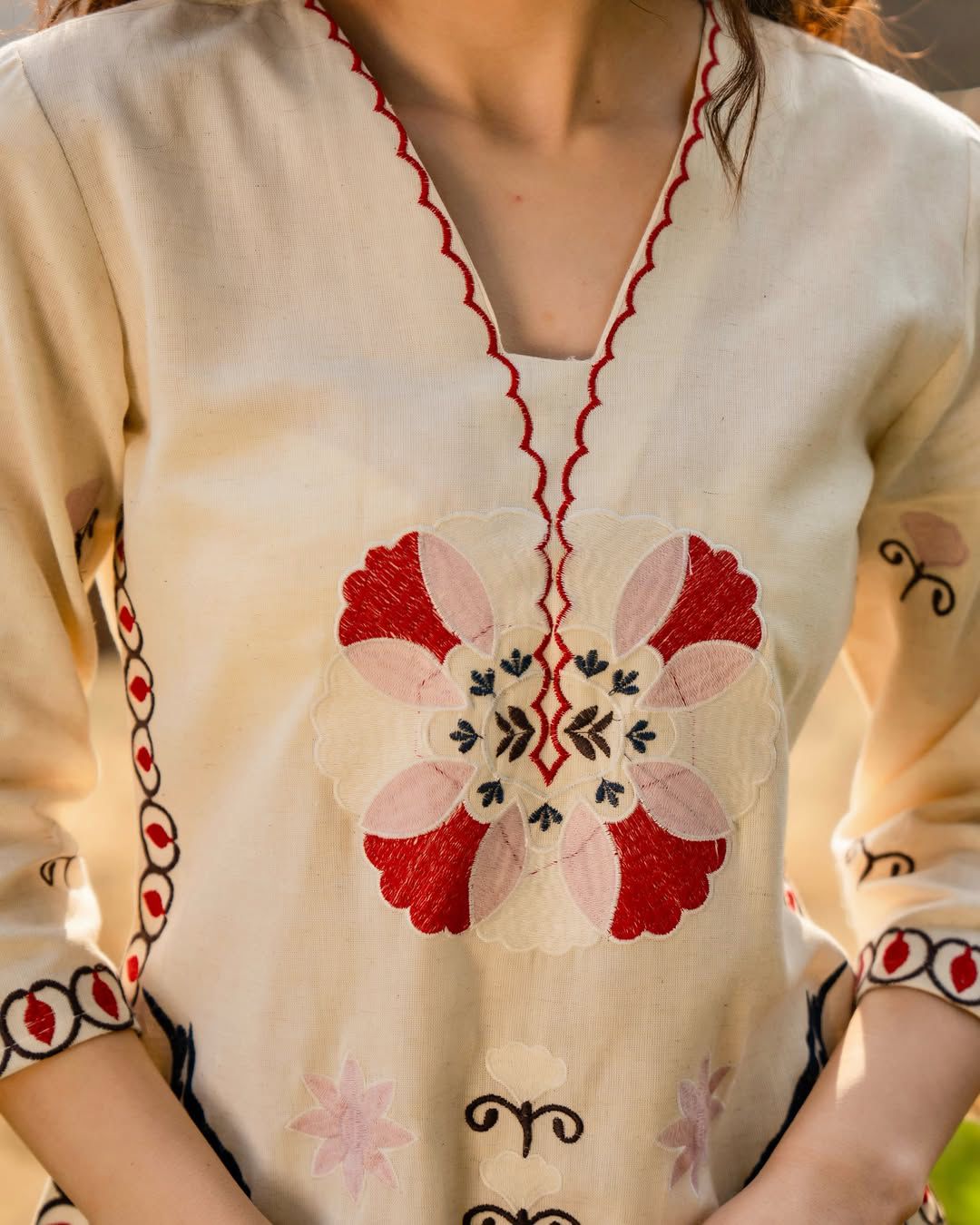 Premium Threadwork Festive Co‑ord Set - Image 4