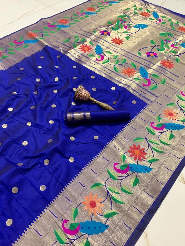 Radha Rani Brocade Paithani - Image 14