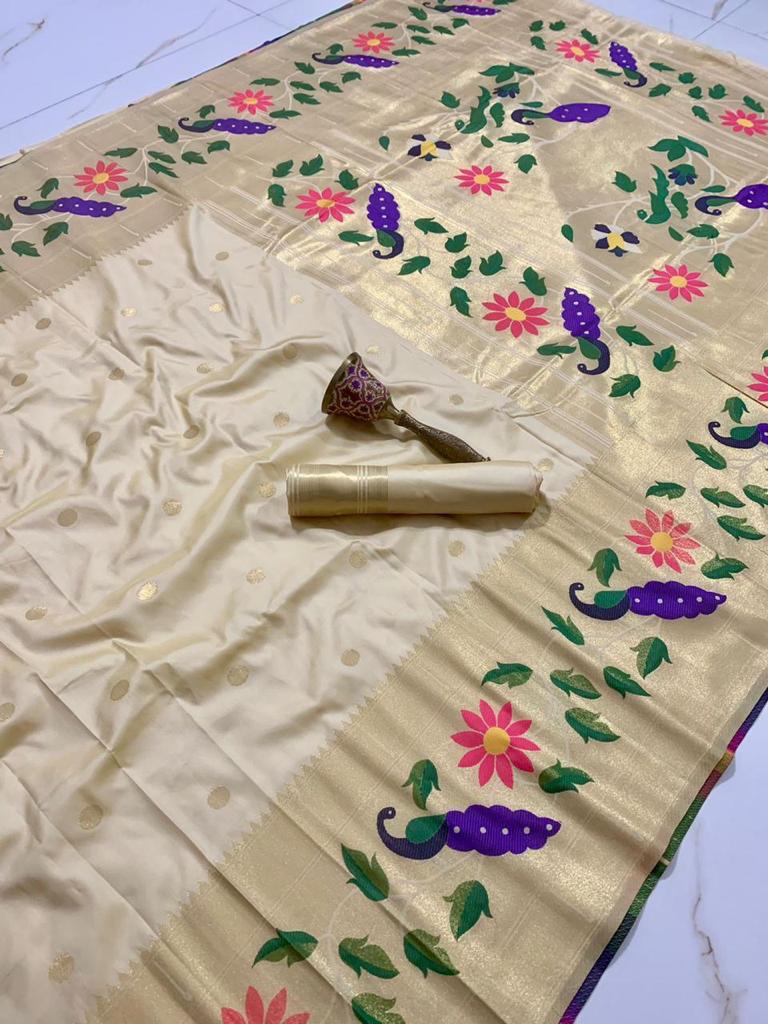 Radha Rani Brocade Paithani - Image 15