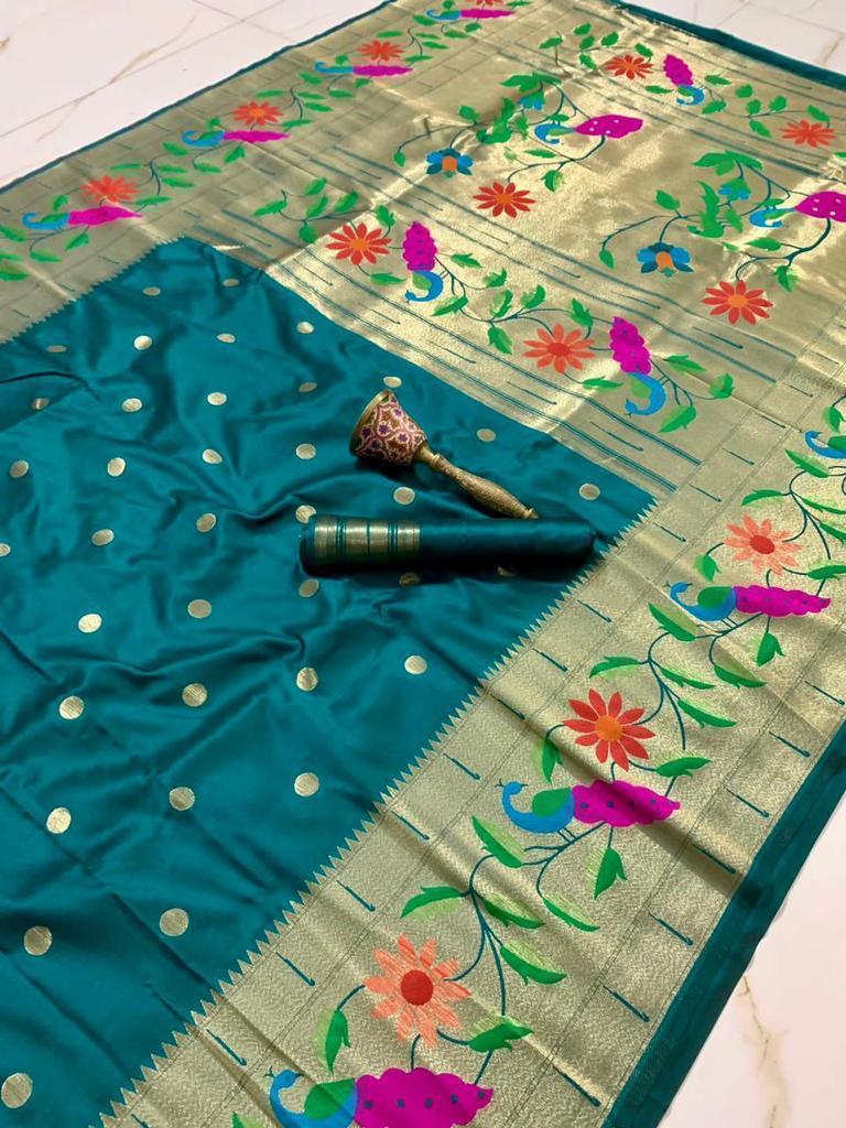 Radha Rani Brocade Paithani - Image 16