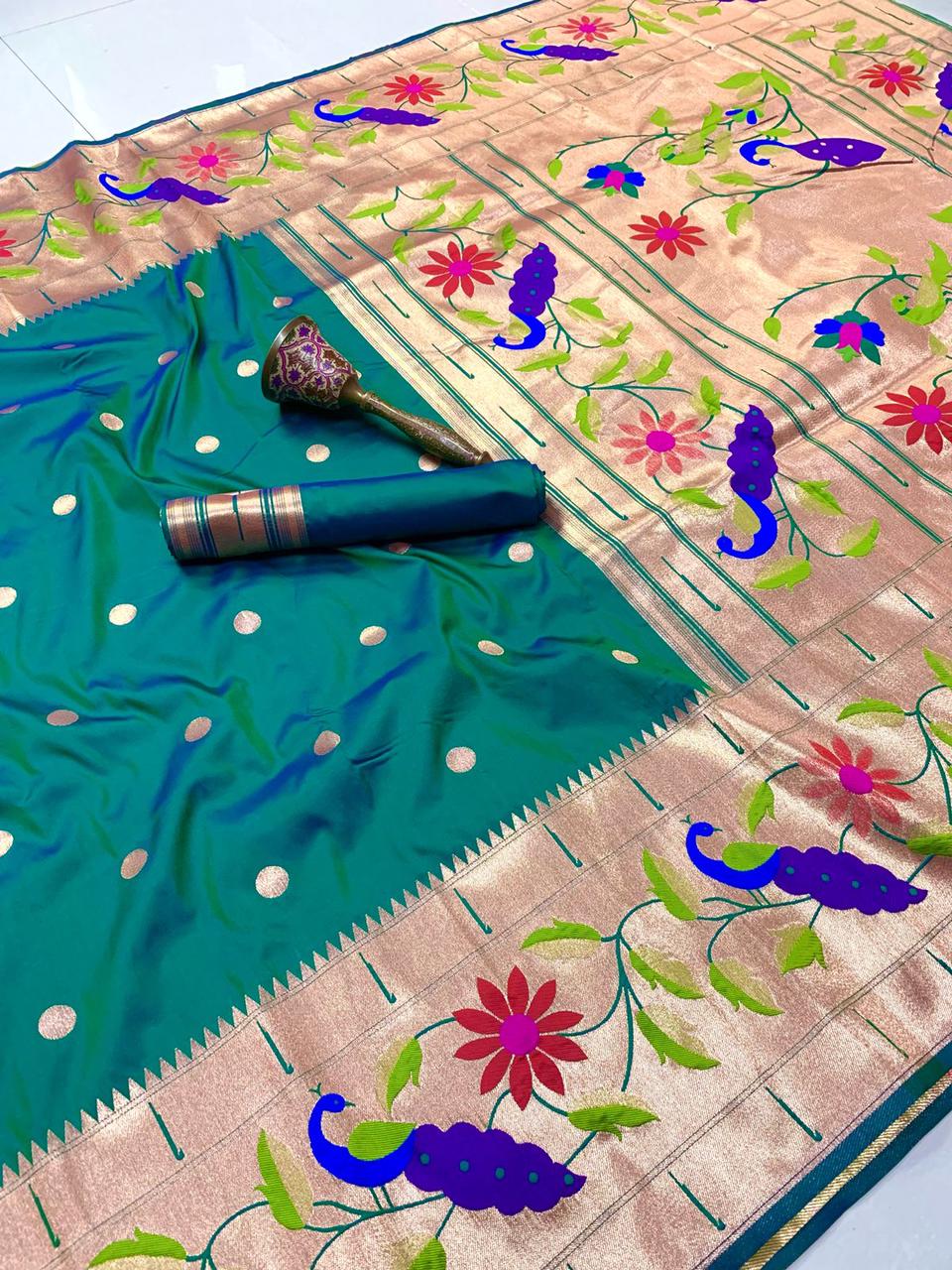 Radha Rani Brocade Paithani - Image 17