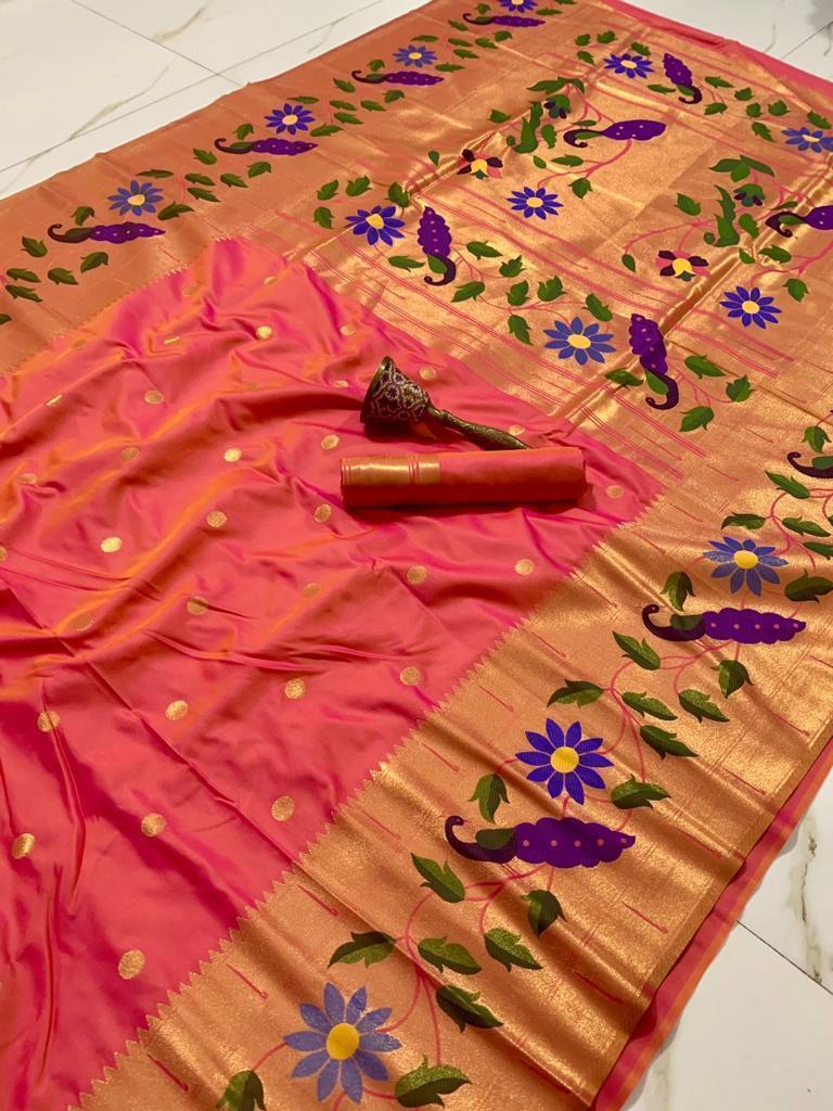 Radha Rani Brocade Paithani - Image 18