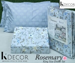 Rosemary King King Size Pure Cotton Mulmul Dohar Set